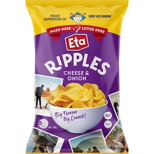 Eta Ripples Chips Ch & Onion 150g