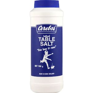 Baking: Cerebos Salt Iodised Table 700g