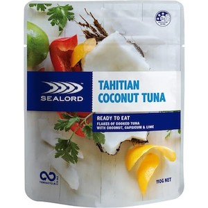 Canned Foods: Sealord Tuna Pockets Tahitian Coconut Curry 110g