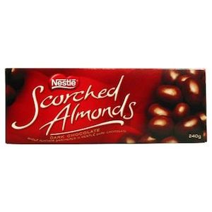 Boxed Chocolates: Nestle Scorched Almonds Dark Chocolate 240g