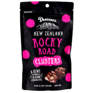 Boxed Chocolates: Donovans Rocky Road Clusters 150g