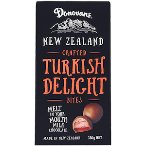 Boxed Chocolates: Donovans Chocolate Turkish Delight 180g