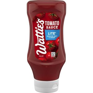 Sauces: Watties Upside Down Lite Tomato sauce 555g