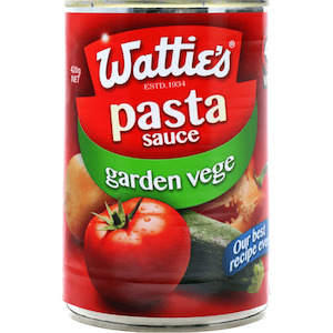 Sauces: Wattie's Pasta Sauce Garden Vege 420g