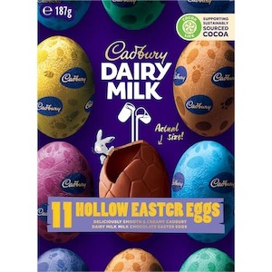 Cadbury 11 Hollow Easter Eggs 187g
