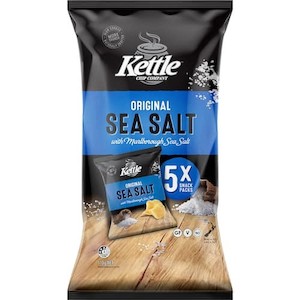 Chips N Dip: Kettle Chip Co Sea Salt 110g 5 pack
