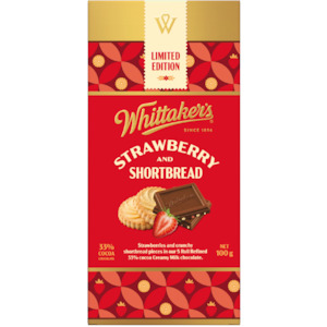 Whittakers Strawberry and Shortbread Chocolate 100g