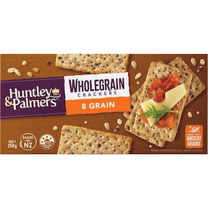 Biscuits: Huntley & Palmers Wholegrain Crackers 8 Grains 250g