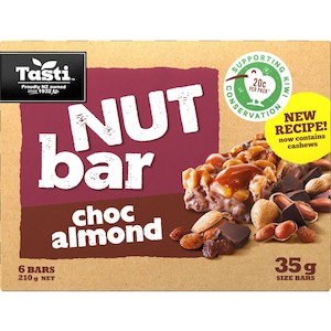 Tasti Nut Bar Choc Almond 6pk 210g