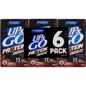 Drinks: Sanitarium Up & Go Energize Choc Hit 250ml 6pk