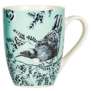 Gifts Magazines: Coffee Mug NZ Birds Pastel Blue