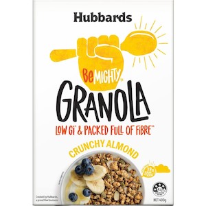 Hubbards Be Mighty Granola Crunchy Almond 400g