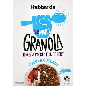 Cereals: Hubbards Be Mighty Granola Cocoa & Coconut 400g