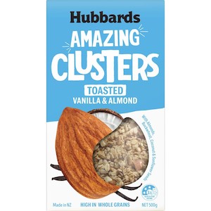 Cereals: Hubbards Amazing Clusters Vanilla & Almond 500g