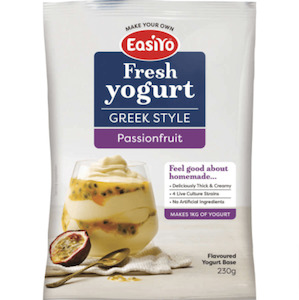 Desserts: Easiyo Base Greek Style Passionfruit 230g