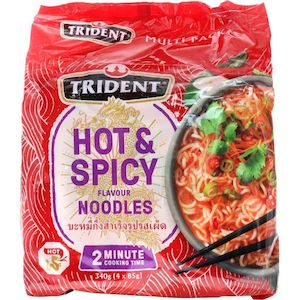 Pasta Noodles Rice: Trident Hot n Spicy Thai Noodles 4 pack