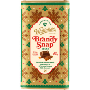 Whittakers Chocolate Block Brandy Snap 250g
