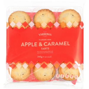 Biscuits: Yarrows Luxury Mini Apple and Caramel Tarts 9pack