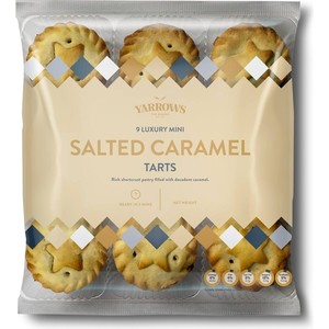 Biscuits: Yarrows Luxury Mini Salted Caramel Tarts 9pack