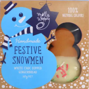 Molly Woppy Gingerbread Festive Snowman 165g