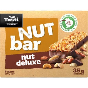 Grocery: Tasti Nut Bar Deluxe 6pk 210g