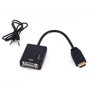 Frontpage: HDMI to VGA Converter Adapter with Audio 1080p