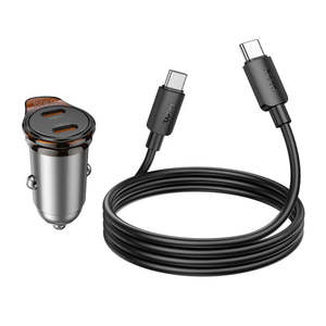 Our Best Sellers: 45W Dual USB C Super Fast Car Charger w/ Mini Size, C to C Cable Included (NZ16B)