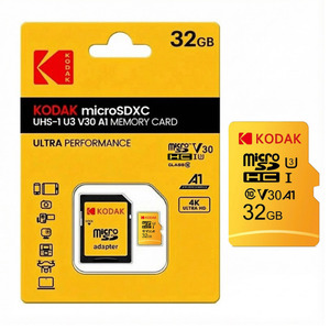 Our Best Sellers: Kodak 32GB Micro SD Card U3 UHS-I + SD Adapter