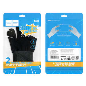 Our Best Sellers: Mobile Gaming Finger Sleeves (2-Pack) Ultra-Thin Silver Fiber (GA21)