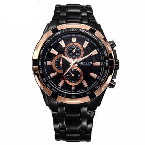 CURREN Waterproof Top Luxury Brand Military Steel Wrist Watch Men