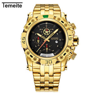Watches: Temeite Golden Men Watches