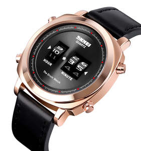 Unique Drum Rotating Latest Men Watch