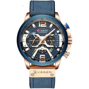 Luxury Chronograph Men Watches Leather Luxury Waterproof Sport Watch clock men c&hellip;