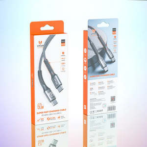 Super Fast Charging Cable with Reinforced Long Grip (X22) - 30W Type C to Type C