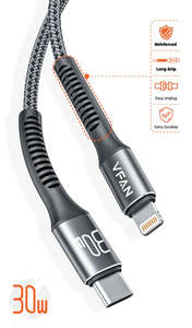 Super Fast Charging Cable with Reinforced Long Grip (X22) - Super Fast Charging &hellip;