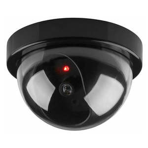 Home Security: DUMMY SECURITY CAMERA Fake Dome Surveillance Flashing LED Wireless