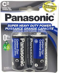Mobile Case Screen Protectors: Panasonic UM-2NPA/2B Super Heavy Duty C Batteries - 2 Pack