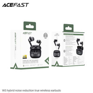 Mobile Accessories: Premium TWS Earbud with 6 Mic, Hybrid ANC Noise Cancellation -52dB, IPX4 Waterproofing, 6 Hours, 10 Min Fast Charging (W5)