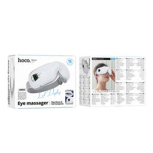 Electric Portable Eye Massager with Smart LED Display, Music Player, Warm Compress (HP54)