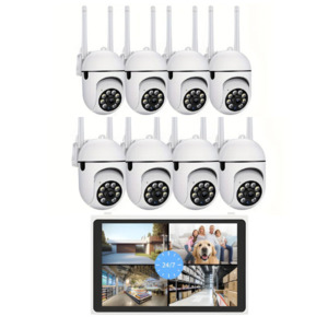 Home Security: 8 CH PTZ Camera Kit With Monitor