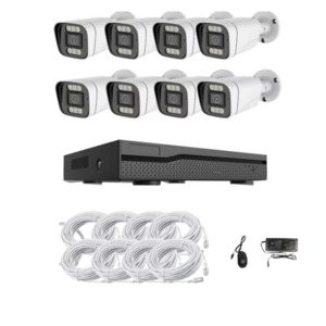 Home Security: 8 channel poe colour night vision