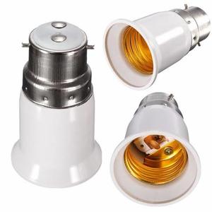 Frontpage: B22 to E27 Light Bulb Adapter – Bayonet Pin to Edison Screw Converter Lamp Holder