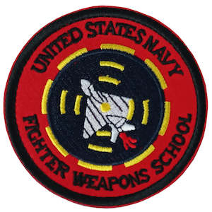 Badges Patches Insignia: US Navy Fighter Weapons School Embroidered Patch