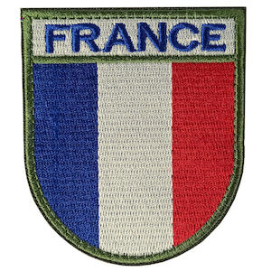 Badges Patches Insignia: French Flag Embroidered Patch