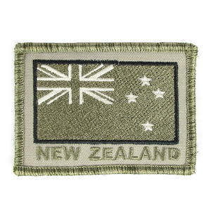 Badges Patches Insignia: NZ Flag Subdued Embroidered Patch