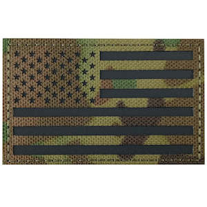 Badges Patches Insignia: US Flag Replica Multicamo IR Patch