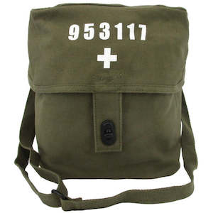 Back To School: Vintage Swiss Canvas Shoulder Bag