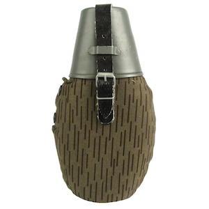 East German Army Surplus: East German Rain Camo Canteen Set