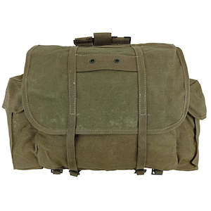 Clearance Stock: Belgian Olive Canvas Rucksack