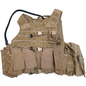 Not On Sale: NZ Army Coyote MOLLE Vest w/ Pouches - Large